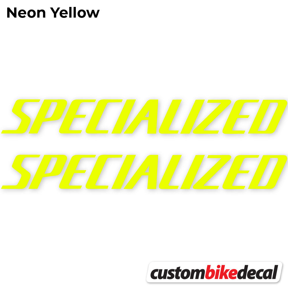 Adesivi Telaio Specialized Square in vinile - Giallo Neon