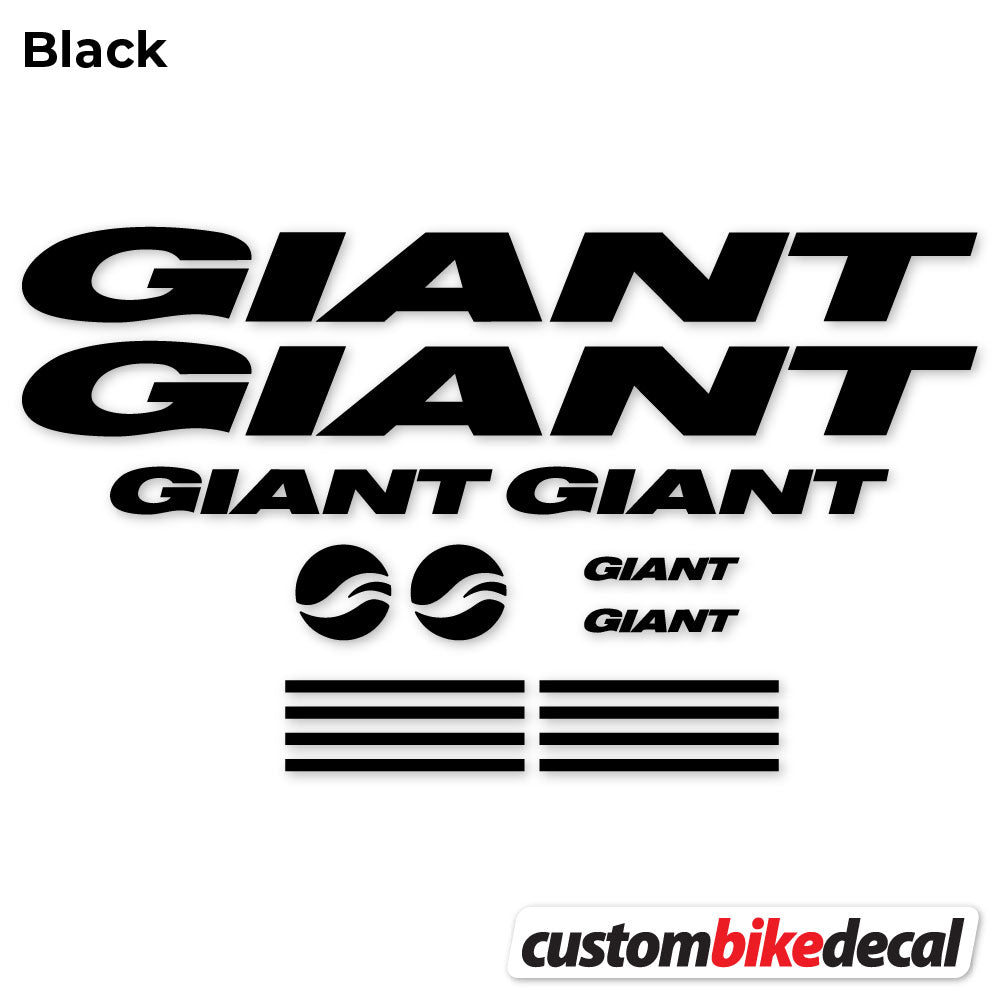 Adesivi Telaio GIANT in vinile - Nero