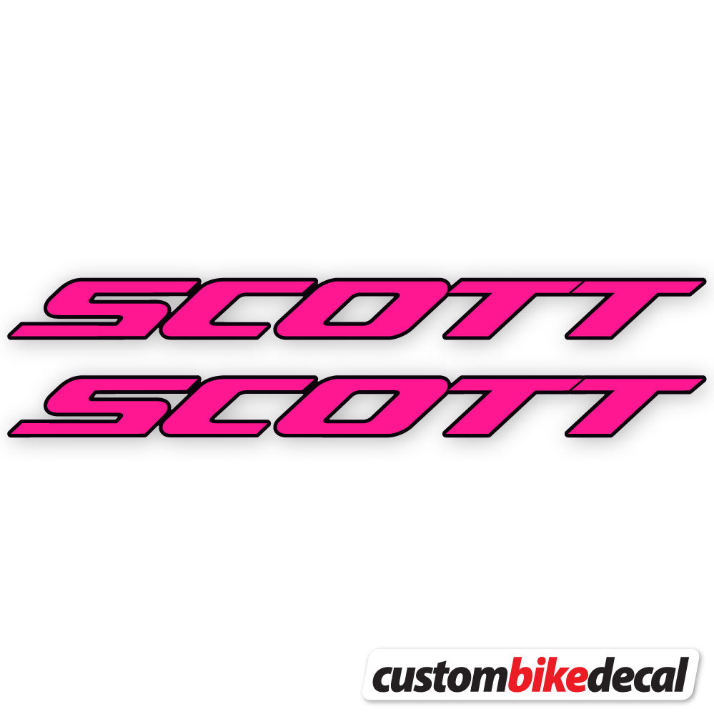Adesivi Telaio Scott in vinile - Rosa Neon