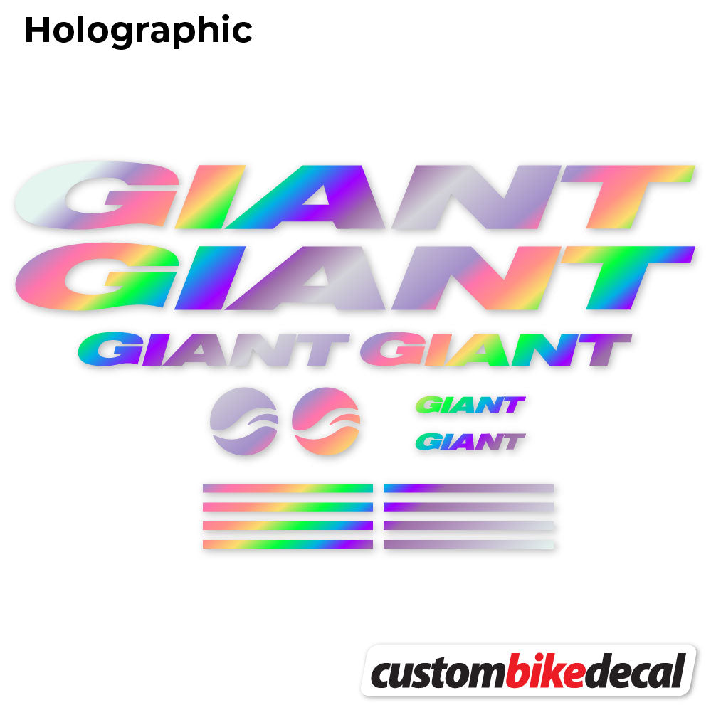 Adesivi Telaio GIANT in vinile - Olografico