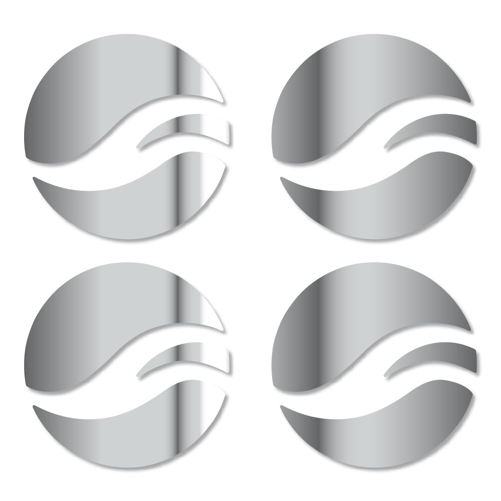 Adesivi Logo Giant in vinile - Argento Cromato