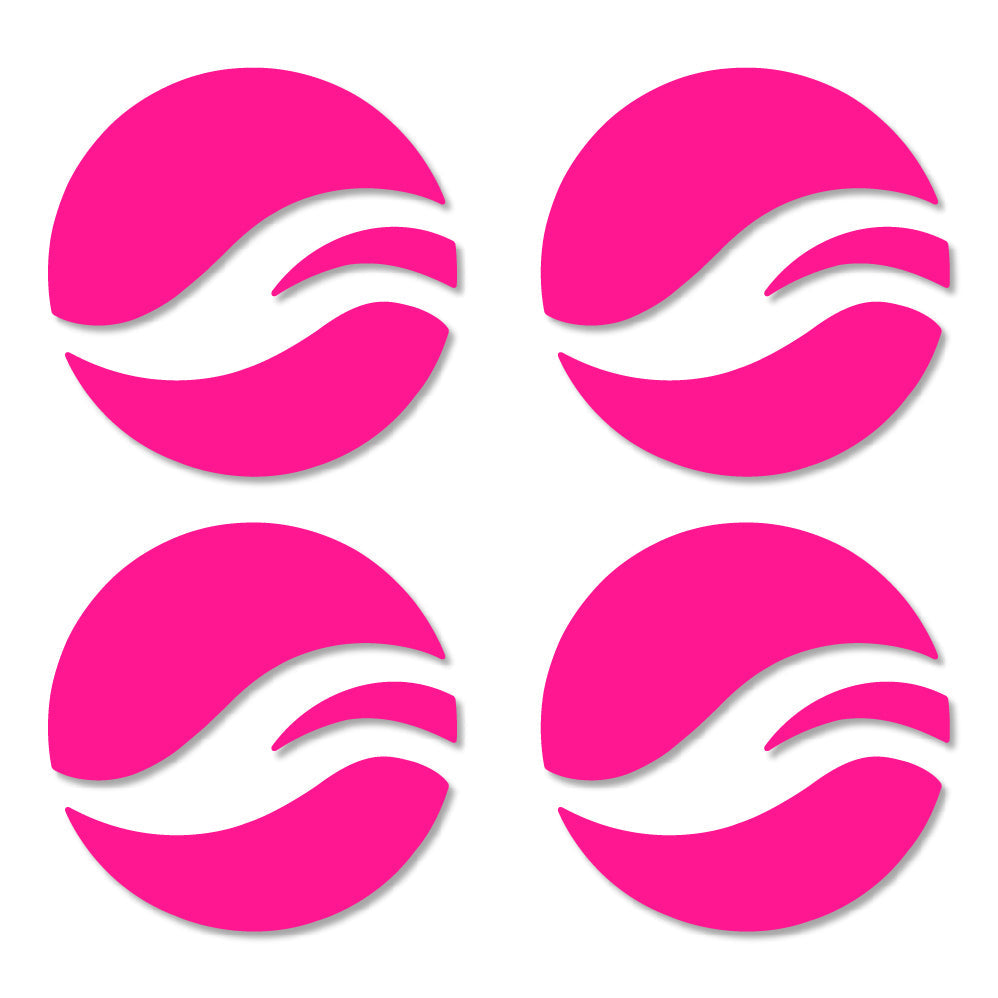 Adesivi Logo Giant in vinile - Rosa Neon