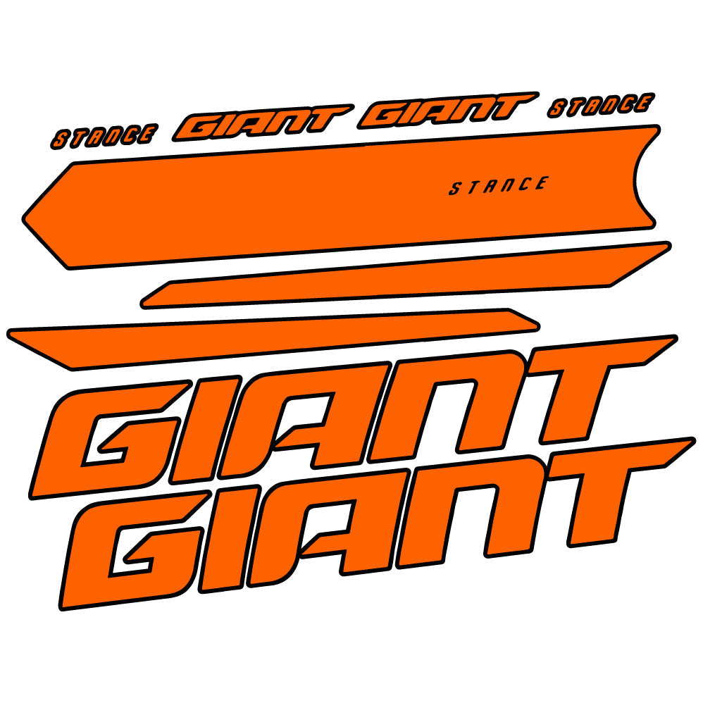 Adesivi Telaio Giant Stance 2021 in vinile - Arancione