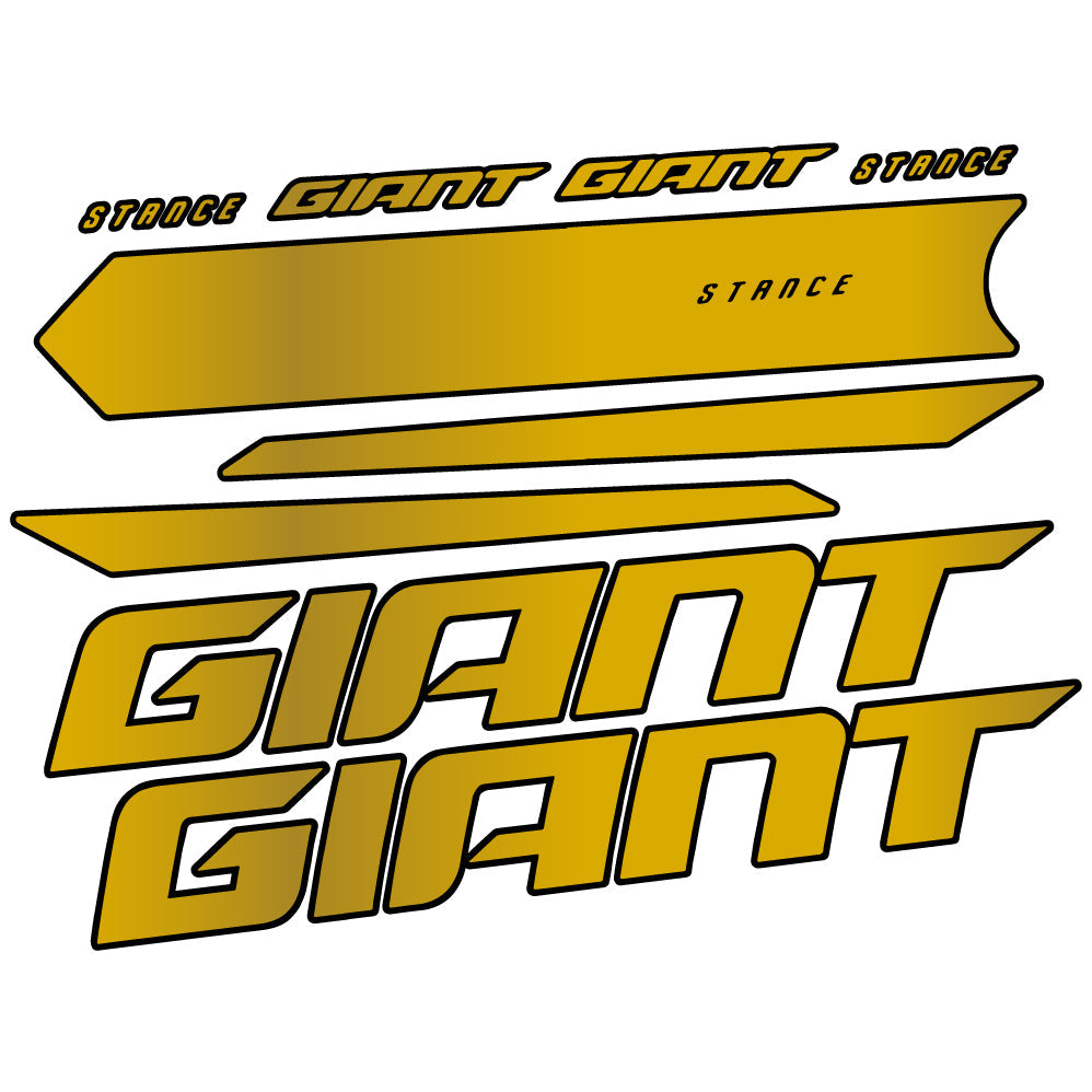 Adesivi Telaio Giant Stance 2021 in vinile - Oro