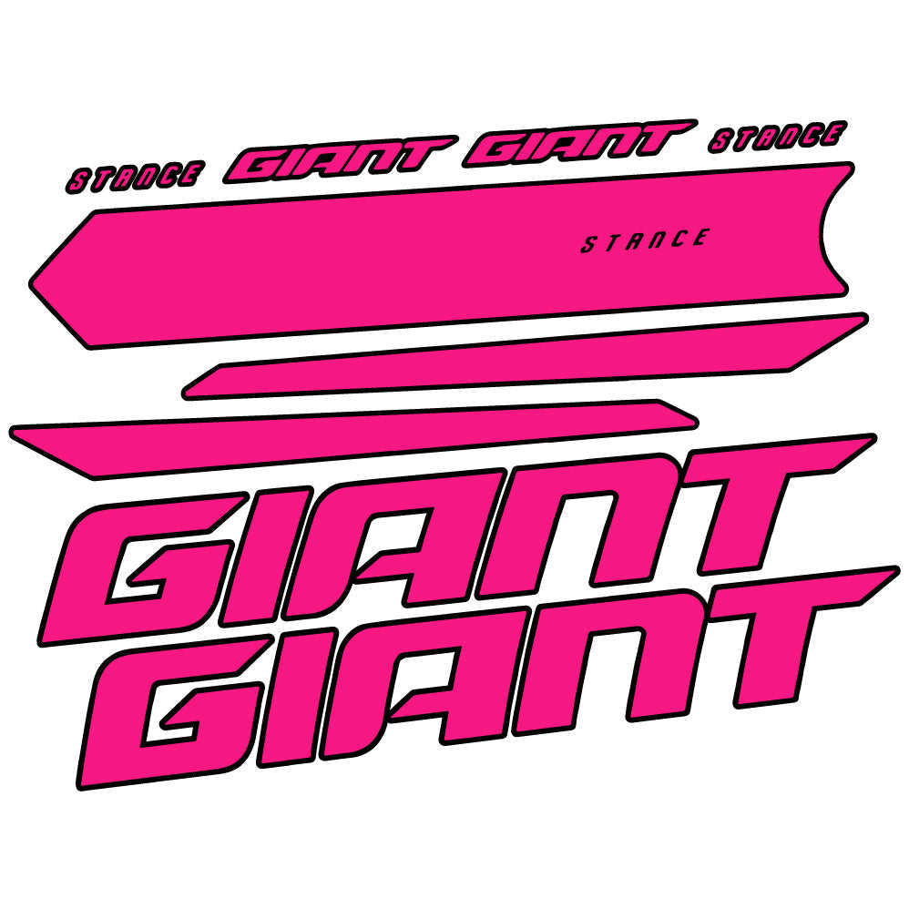 Adesivi Telaio Giant Stance 2021 in vinile - Fucsia