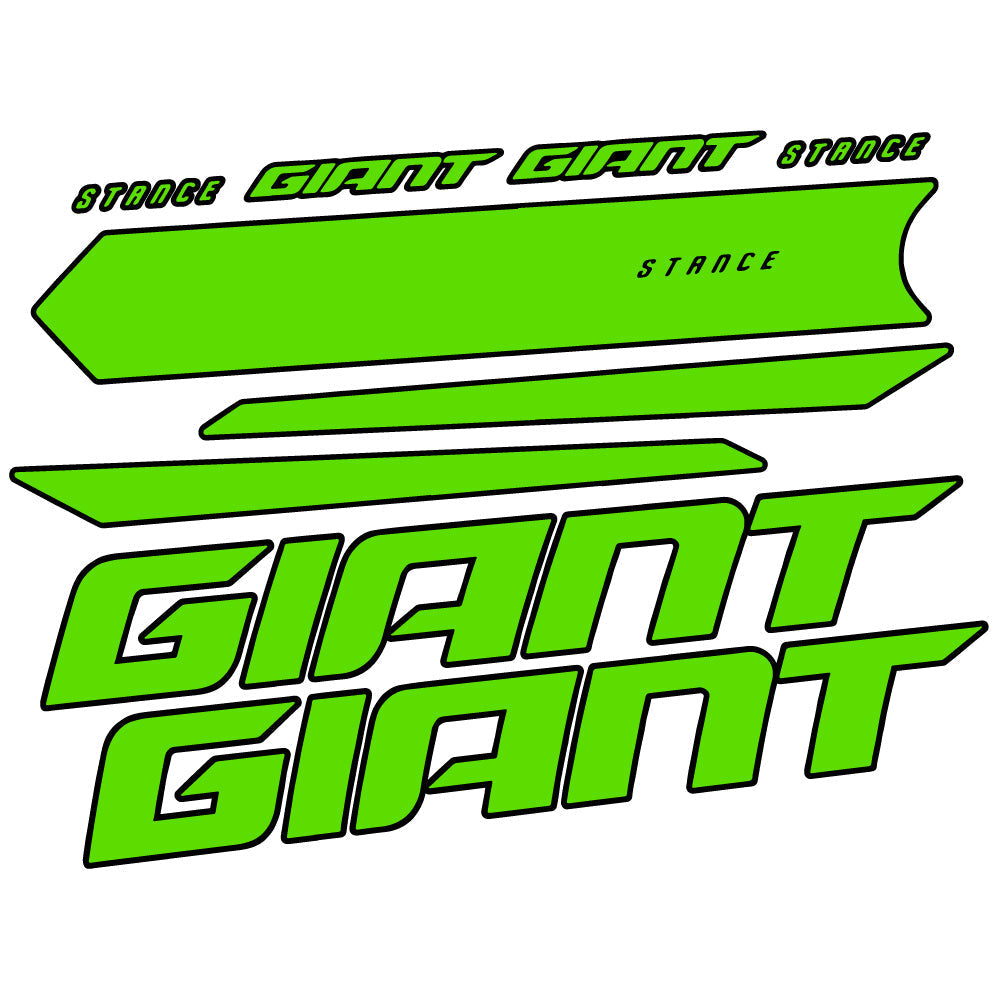 Adesivi Telaio Giant Stance 2021 in vinile - Verde Mela