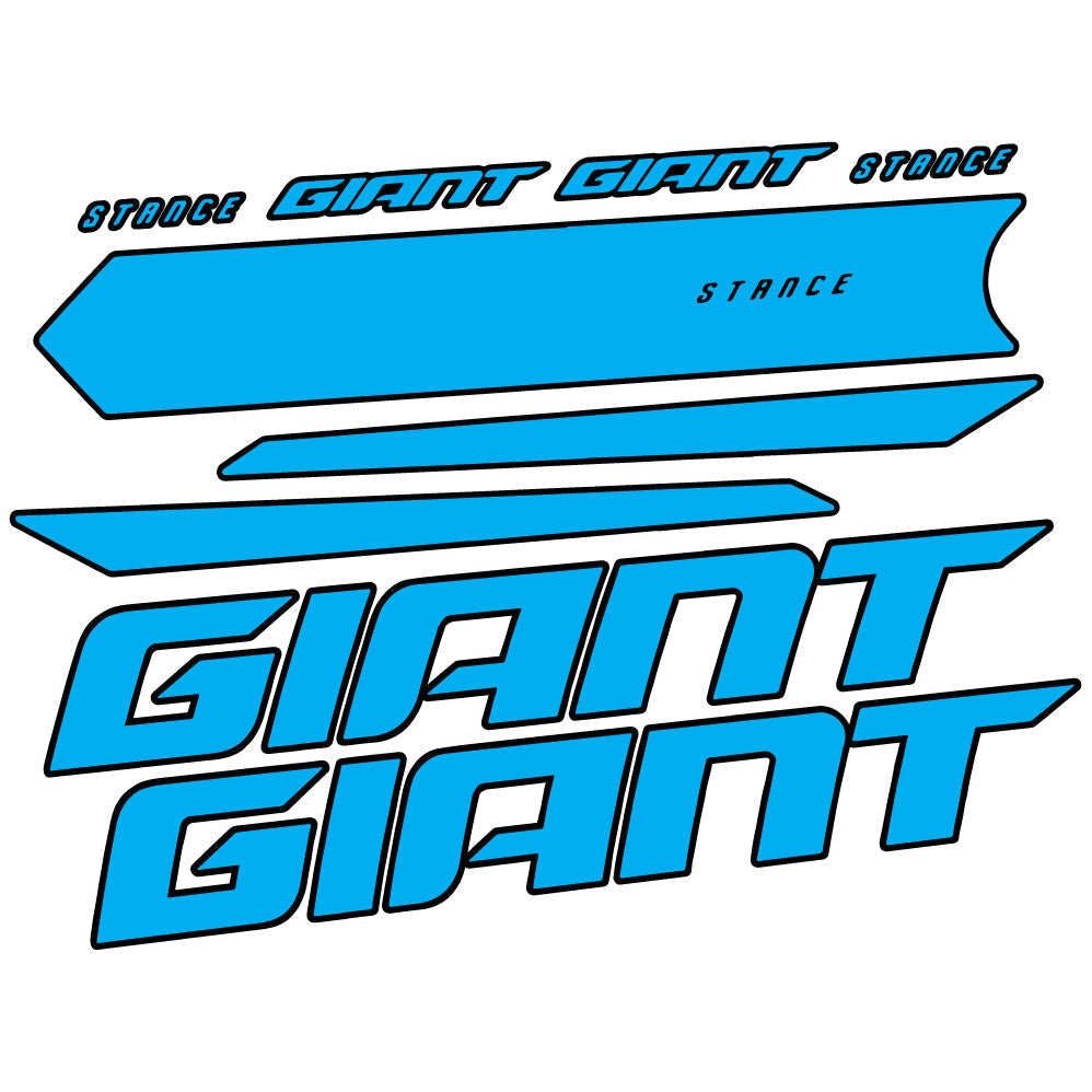 Adesivi Telaio Giant Stance 2021 in vinile - Azzurro Cielo