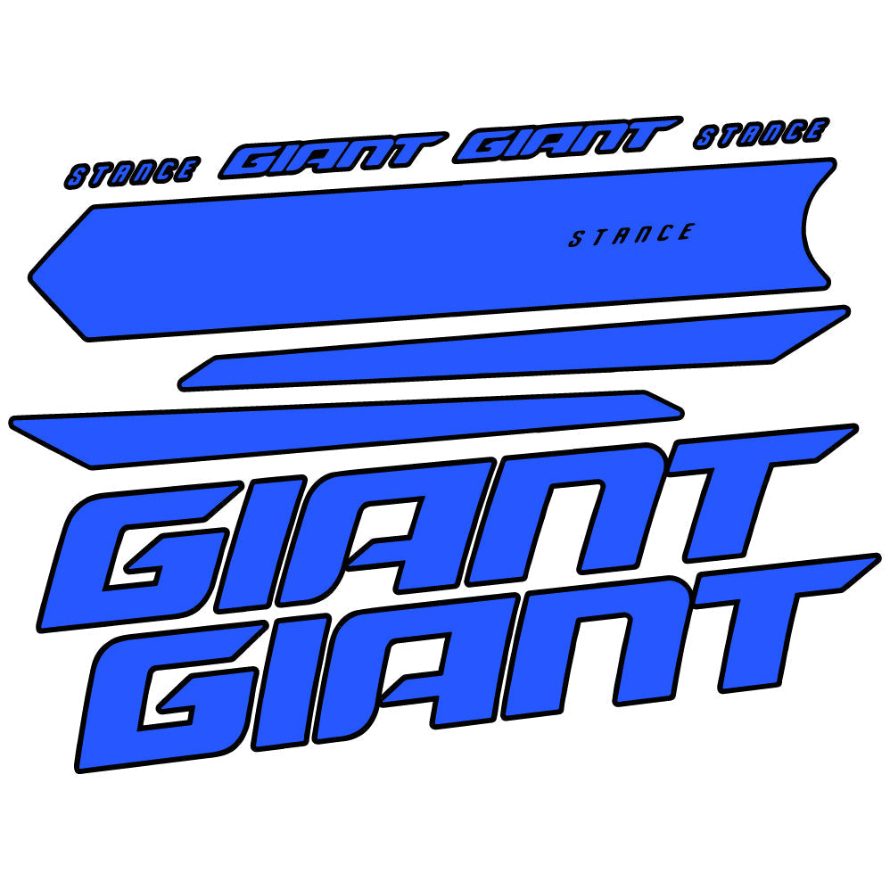 Adesivi Telaio Giant Stance 2021 in vinile - Blu Medio