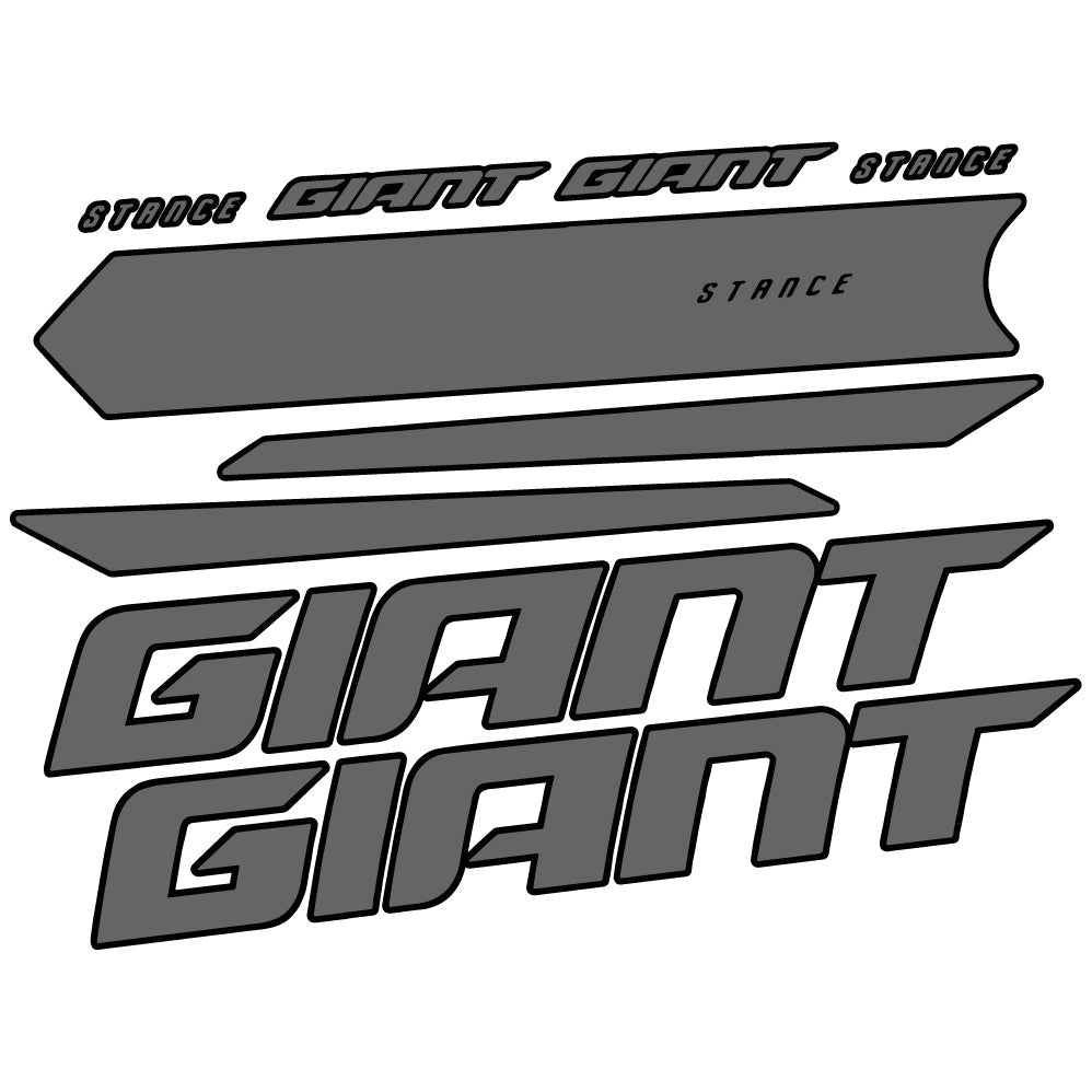 Adesivi Telaio Giant Stance 2021 in vinile - Grigio Traffico