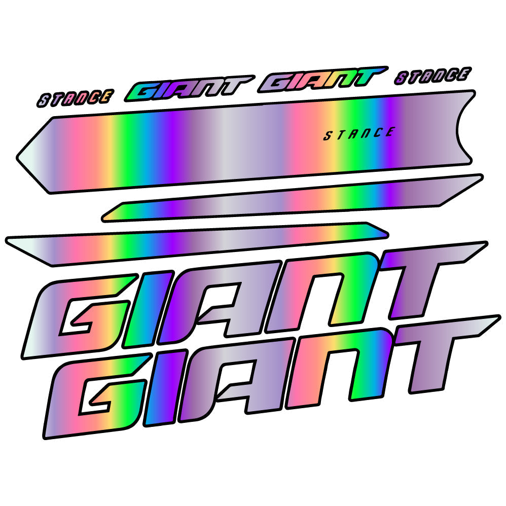 Adesivi Telaio Giant Stance 2021 in vinile - Olografico