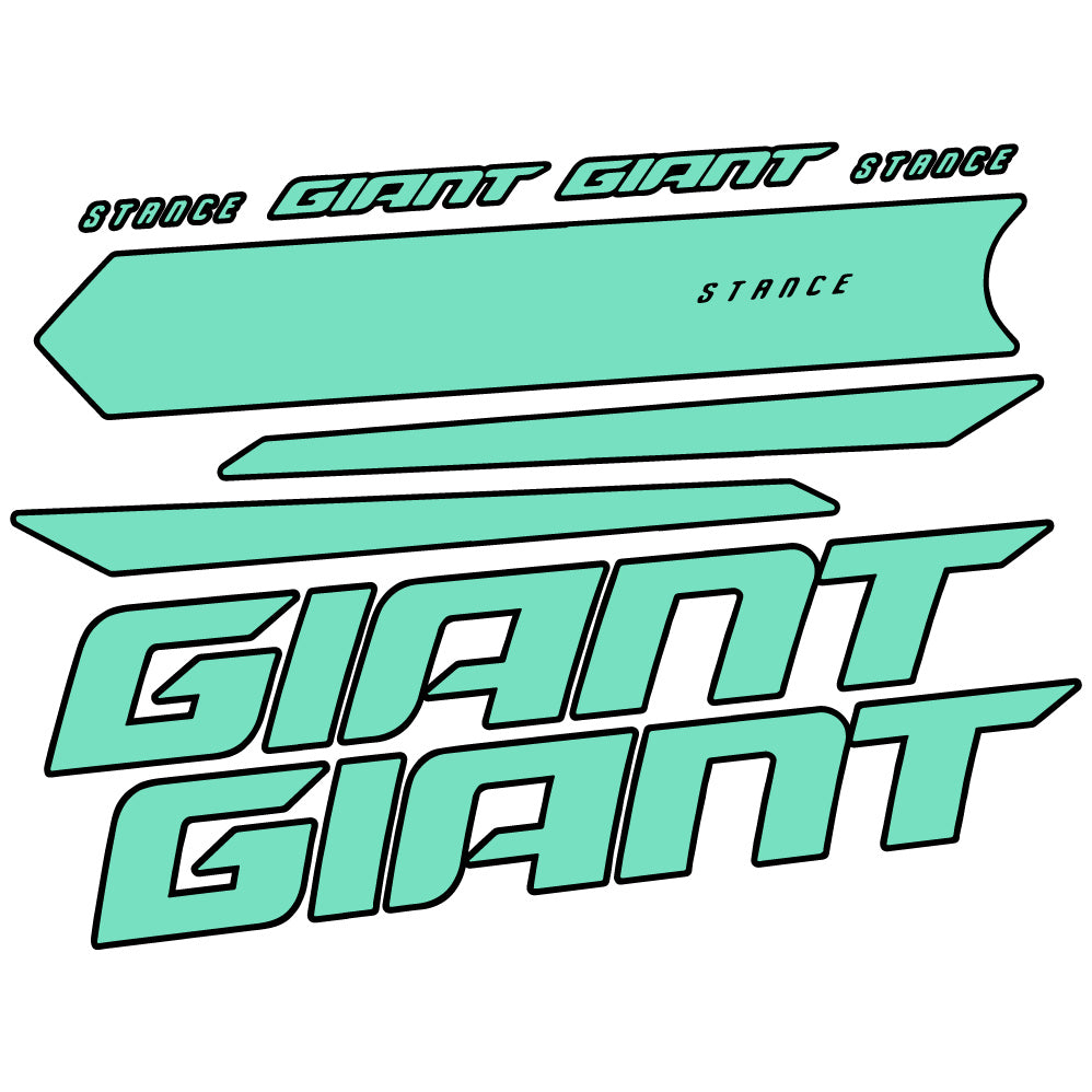 Adesivi Telaio Giant Stance 2021 in vinile - Verde Menta