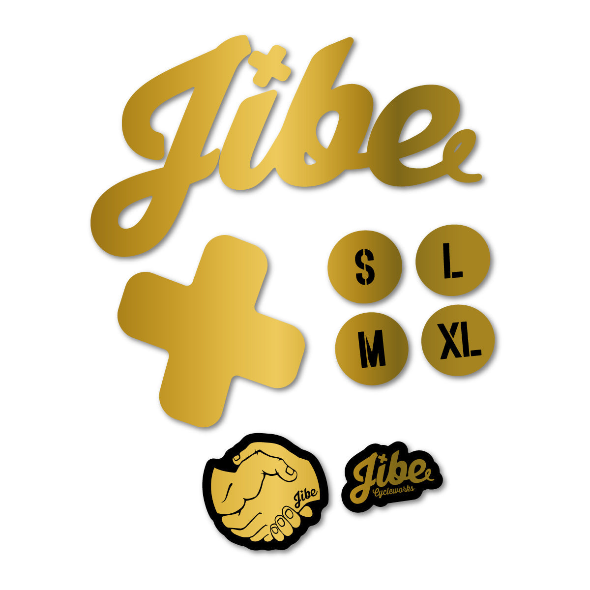 Adesivi Telaio Jibe XCHT 2023-2026 in vinile - Oro