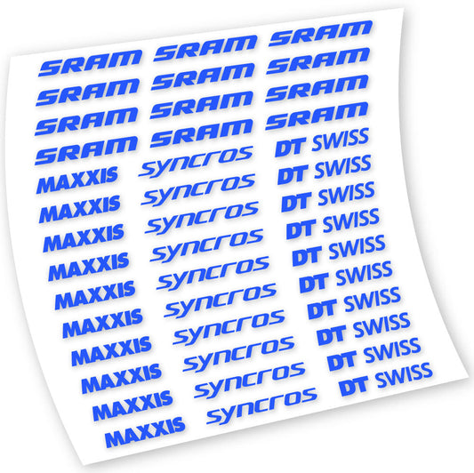 Adesivi Telaio Maxxis Syncross DT Swiss Sram in vinile