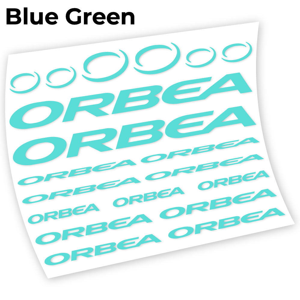 Adesivi Telaio Orbea Chart in vinile - Verde Acqua