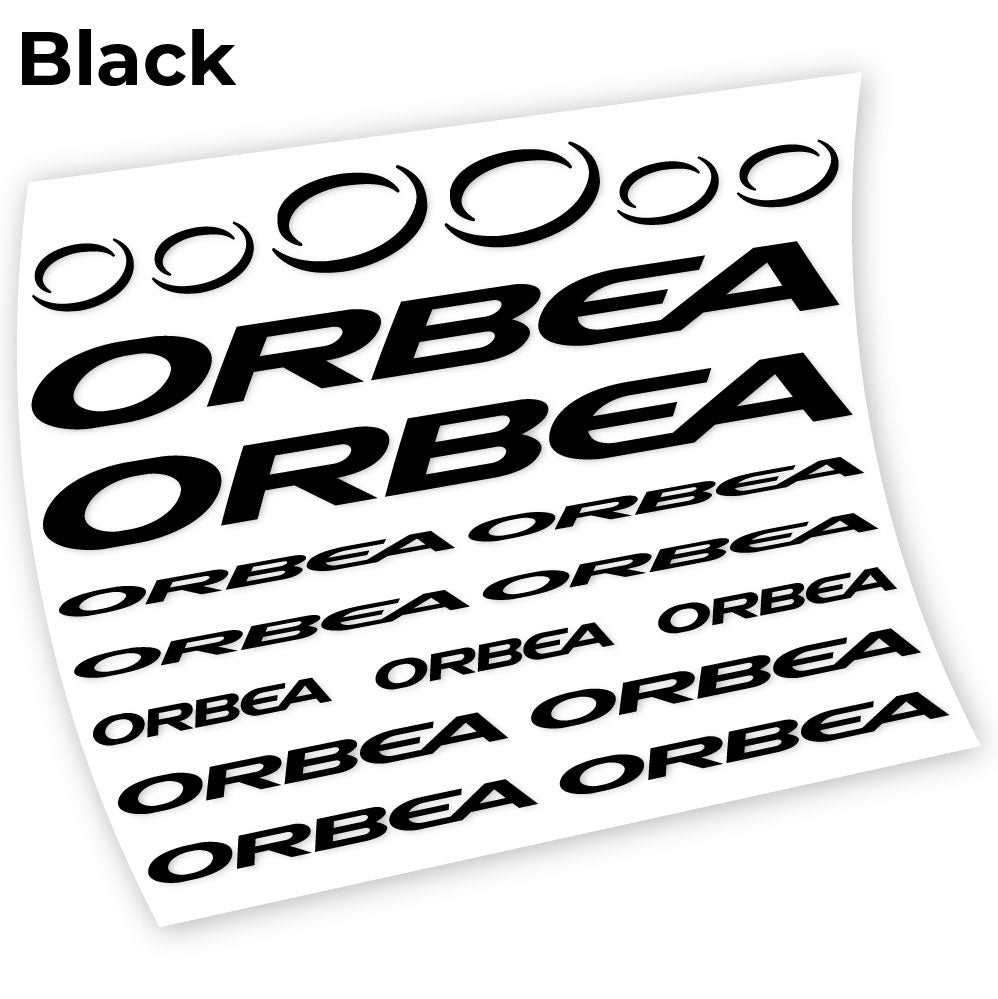 Adesivi Telaio Orbea Chart in vinile - Nero