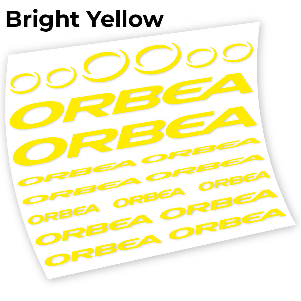Adesivi Telaio Orbea Chart in vinile - Giallo