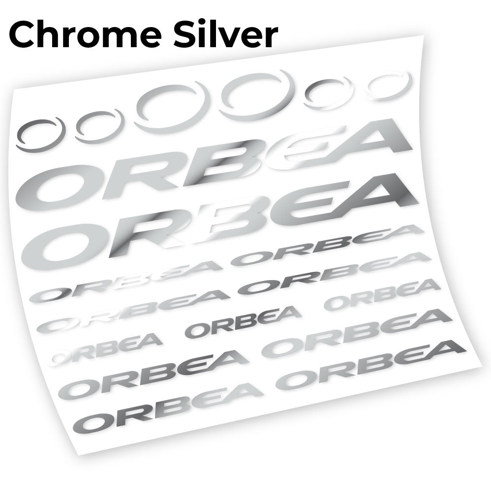 Adesivi Telaio Orbea Chart in vinile - Argento Cromato