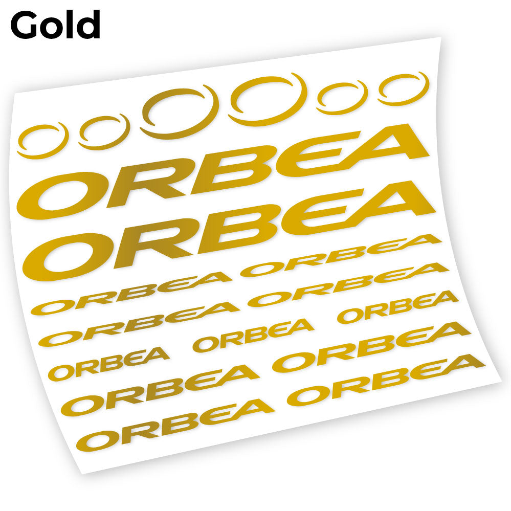 Adesivi Telaio Orbea Chart in vinile - Oro