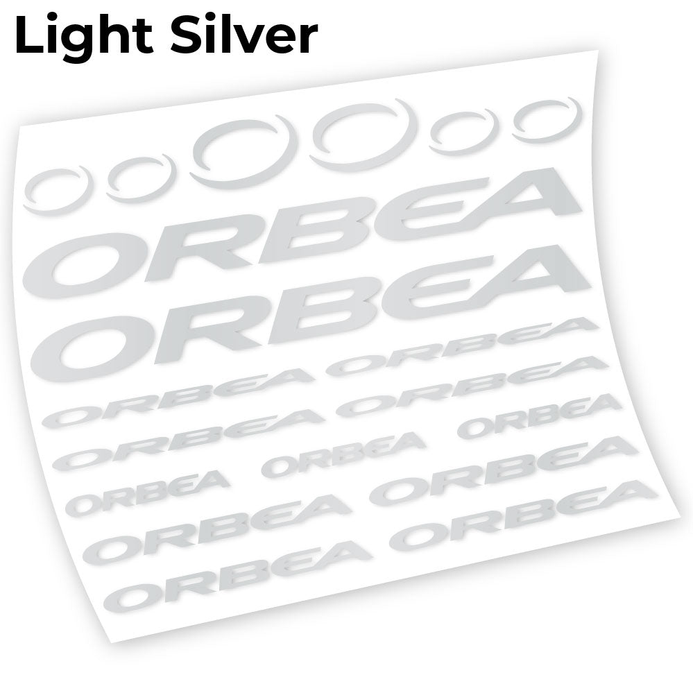 Adesivi Telaio Orbea Chart in vinile - Argento Chiaro
