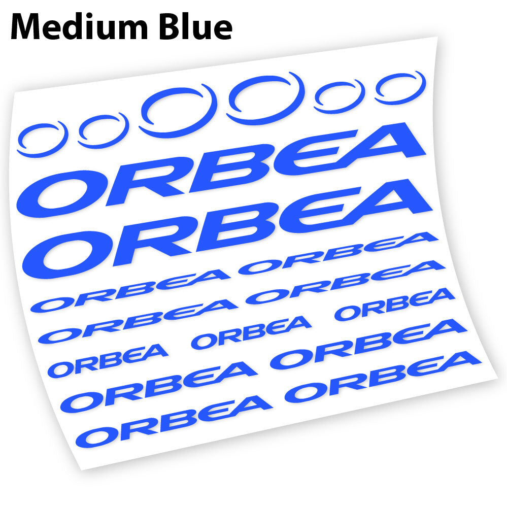 Adesivi Telaio Orbea Chart in vinile - Blu Medio
