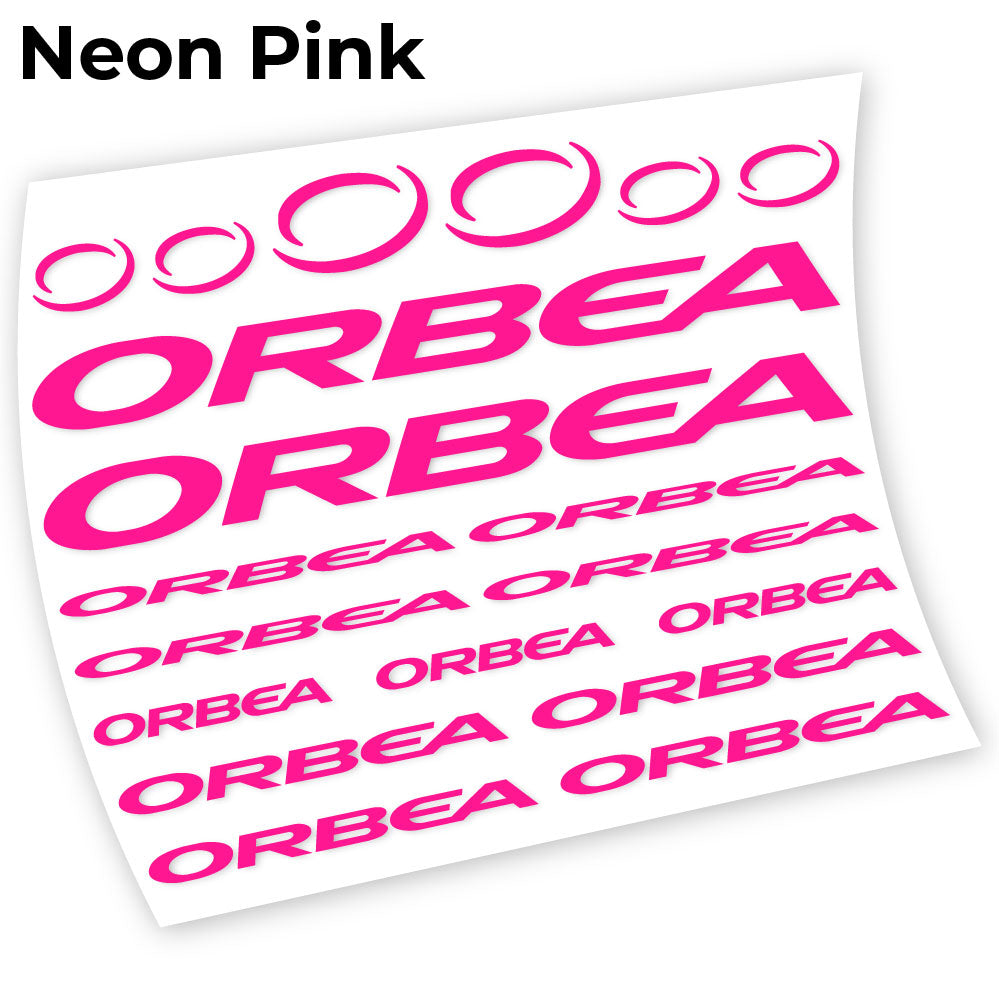 Adesivi Telaio Orbea Chart in vinile - Rosa Neon