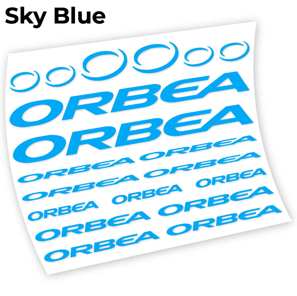 Adesivi Telaio Orbea Chart in vinile - Azzurro Cielo