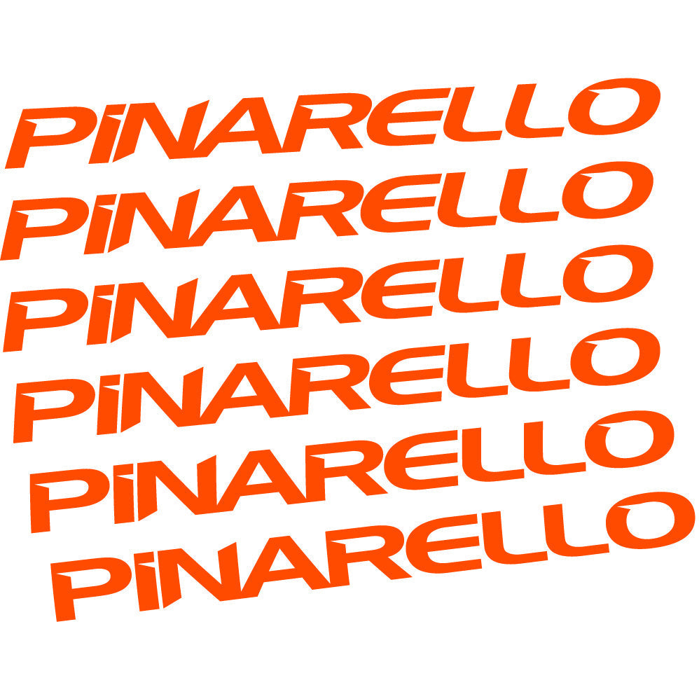 Adesivi Telaio Pinarello in vinile - Arancione Neon
