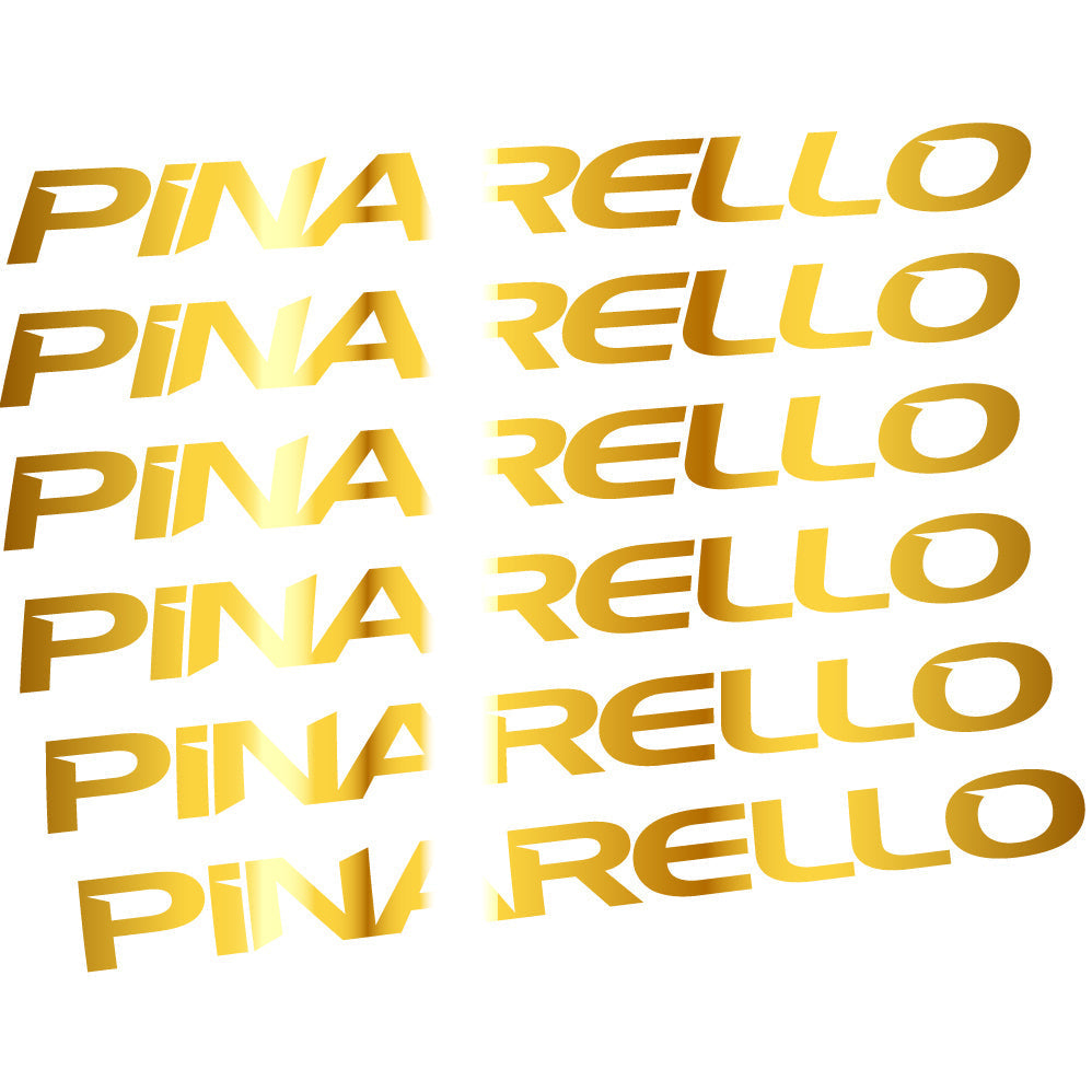 Adesivi Telaio Pinarello in vinile - Oro Cromato