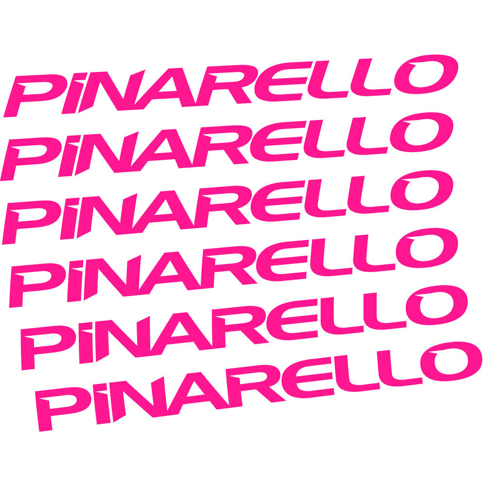 Adesivi Telaio Pinarello in vinile - Rosa Neon