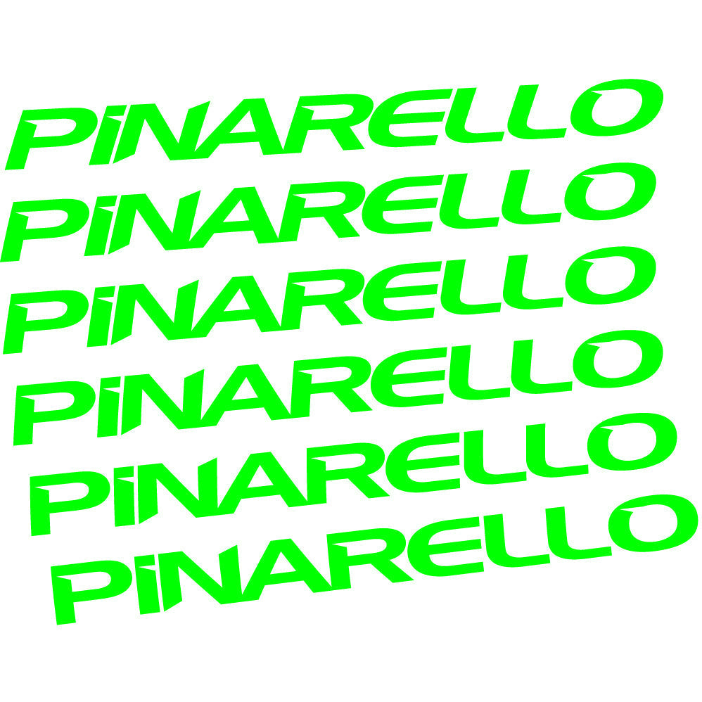 Adesivi Telaio Pinarello in vinile - Verde Neon