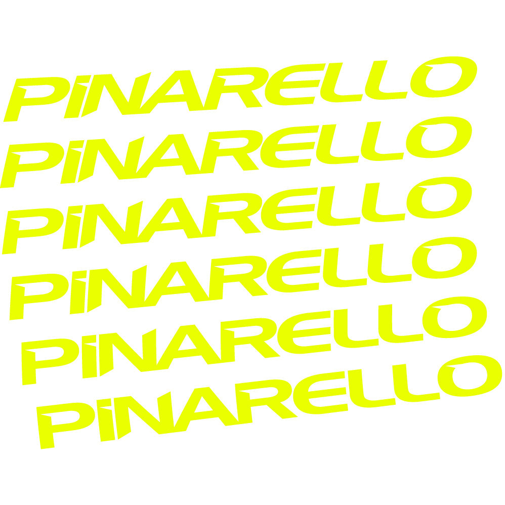 Adesivi Telaio Pinarello in vinile - Giallo Neon
