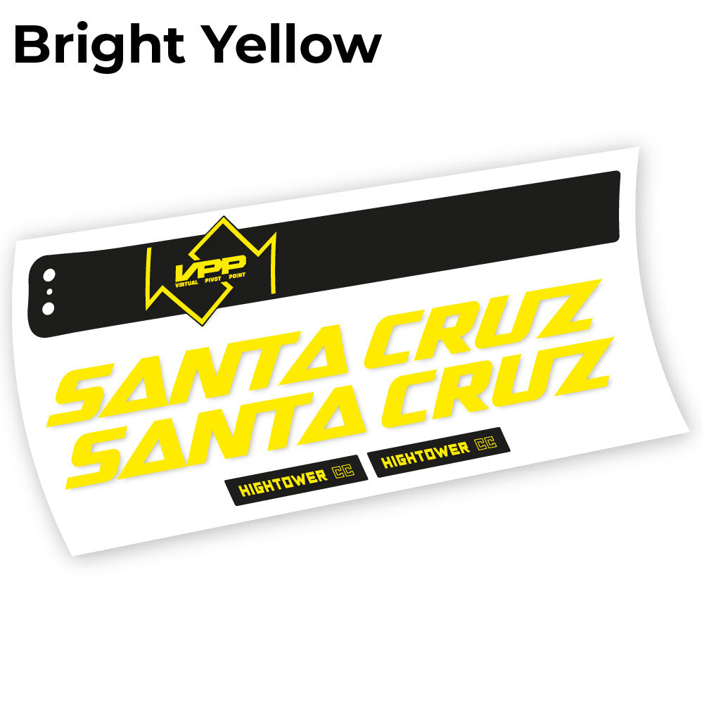 Adesivi Telaio Santa Cruz Hightower CC 2020 in vinile - Giallo