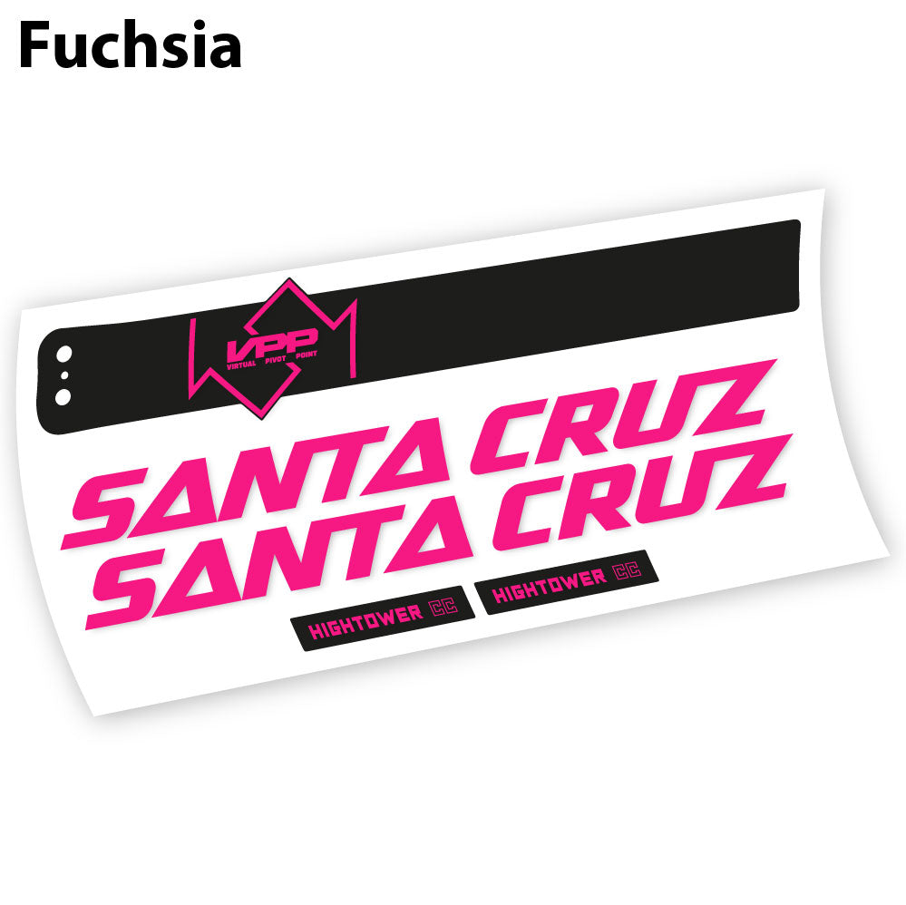 Adesivi Telaio Santa Cruz Hightower CC 2020 in vinile - Fucsia