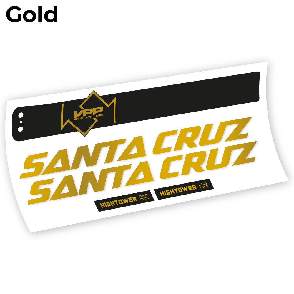 Adesivi Telaio Santa Cruz Hightower CC 2020 in vinile - Oro