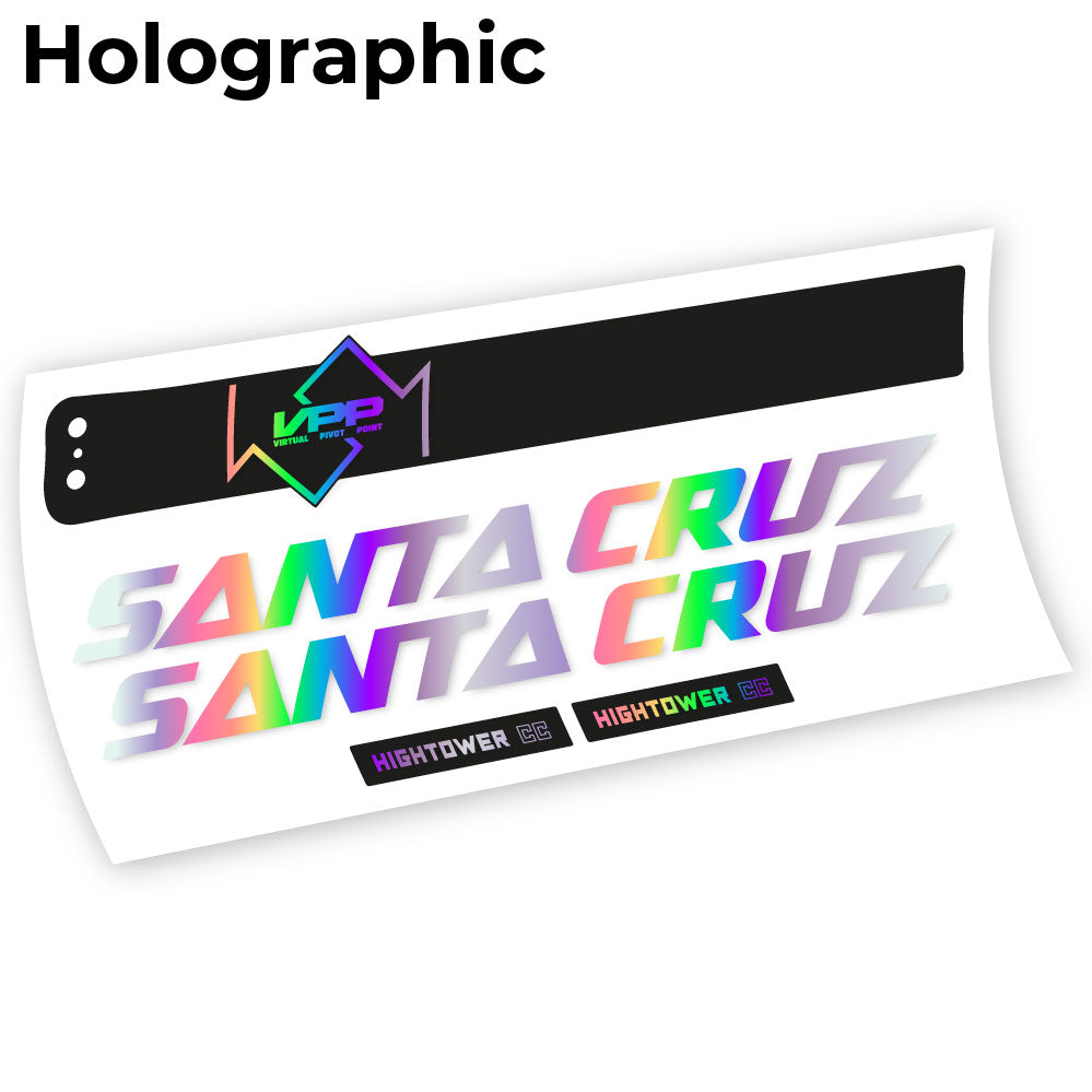Adesivi Telaio Santa Cruz Hightower CC 2020 in vinile - Olografico