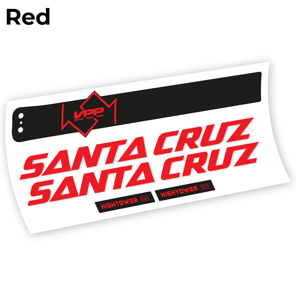 Adesivi Telaio Santa Cruz Hightower CC 2020 in vinile - Rosso