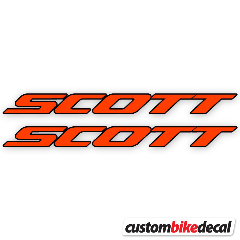 Adesivi Telaio Scott in vinile - Arancione Neon