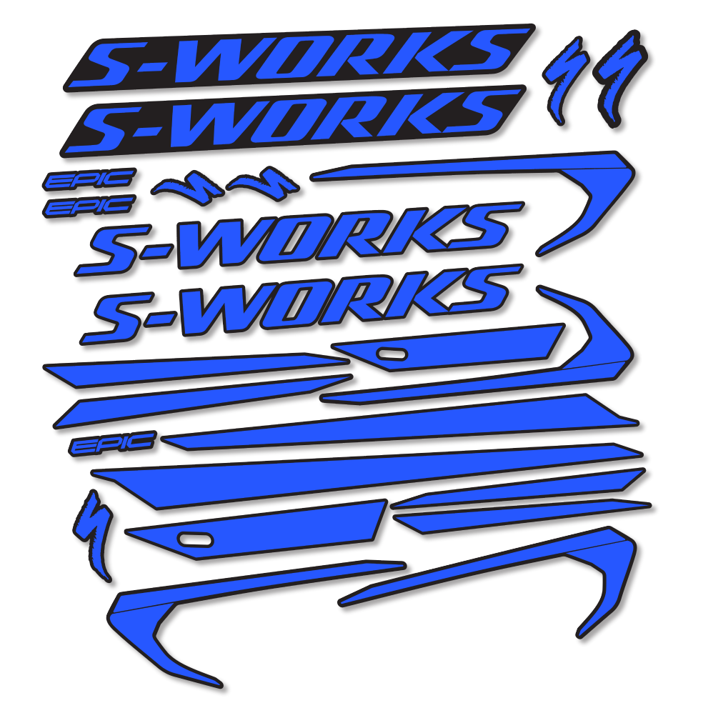 Adesivi Telaio Specialized Epic S-Works 2018 in vinile