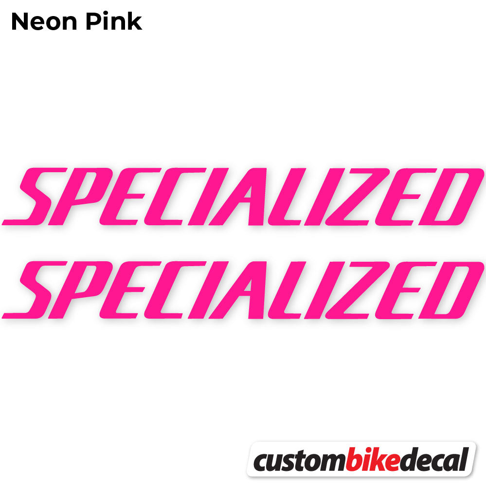 Adesivi Telaio Specialized Square in vinile - Rosa Neon