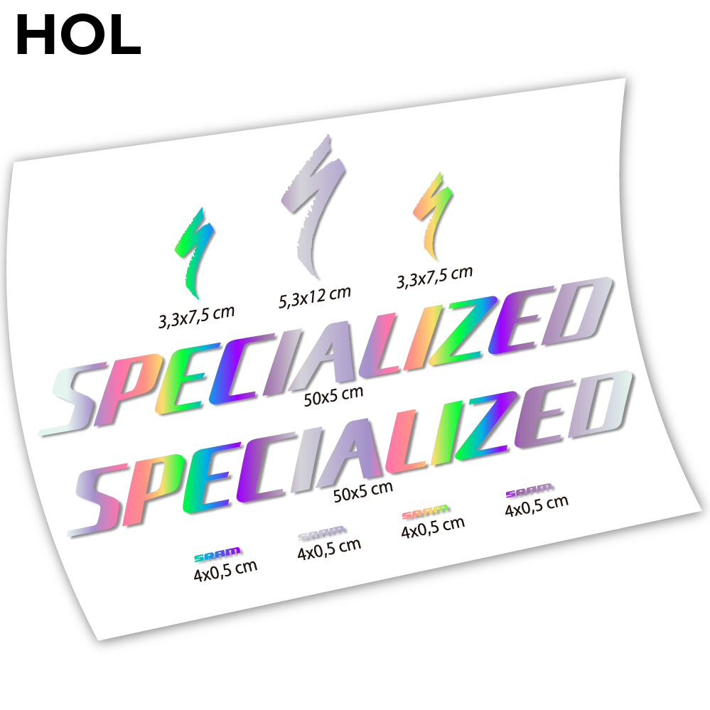 Adesivi Telaio Specialized Square in vinile - Olografico