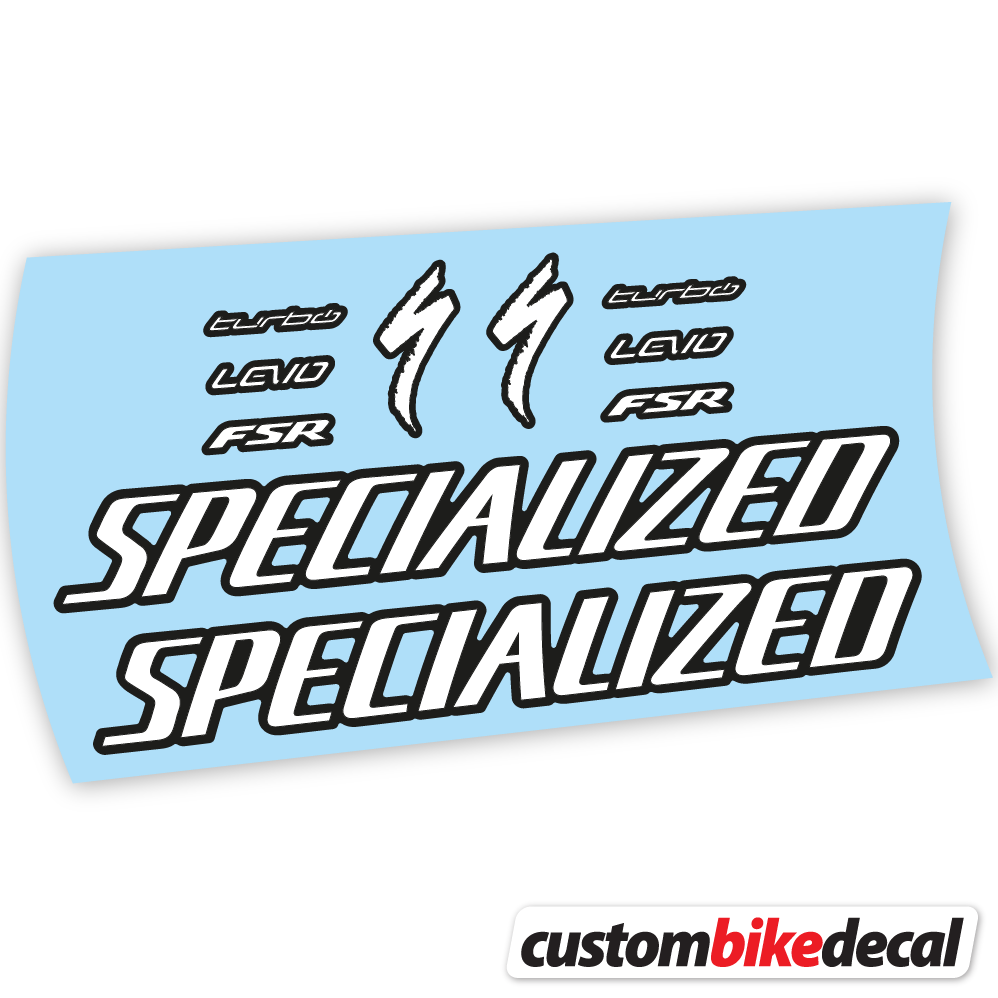 Adesivi Telaio Specialized Turbo Levo Comp 2021 in vinile - Bianco
