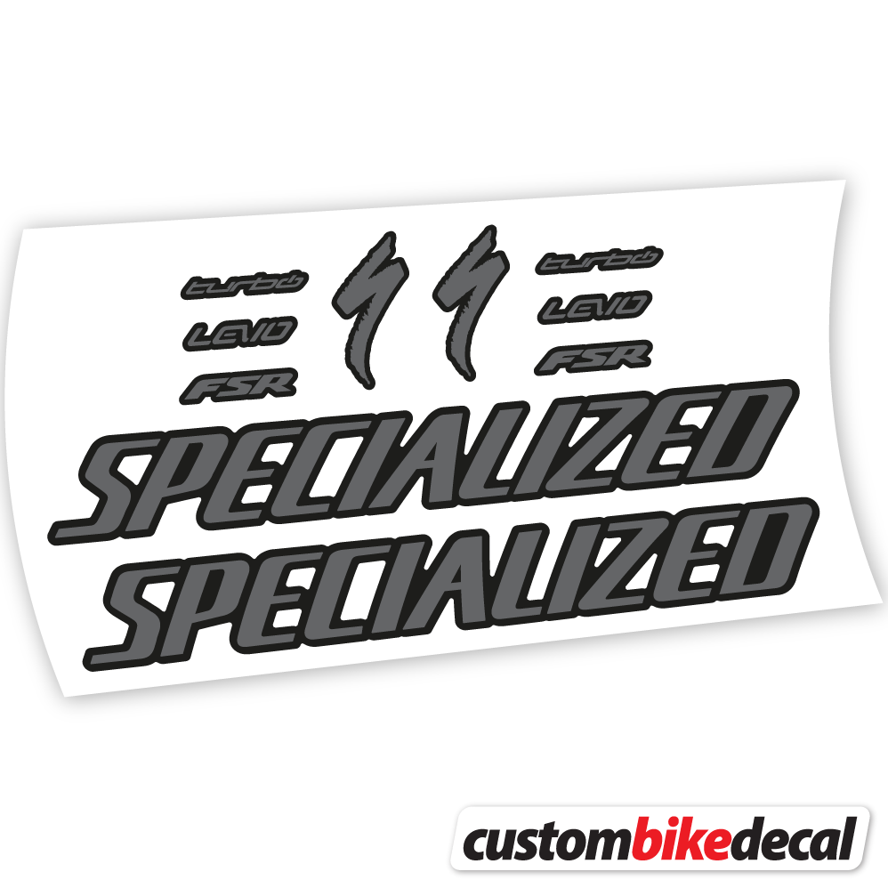 Adesivi Telaio Specialized Turbo Levo Comp 2021 in vinile - Grigio Traffico