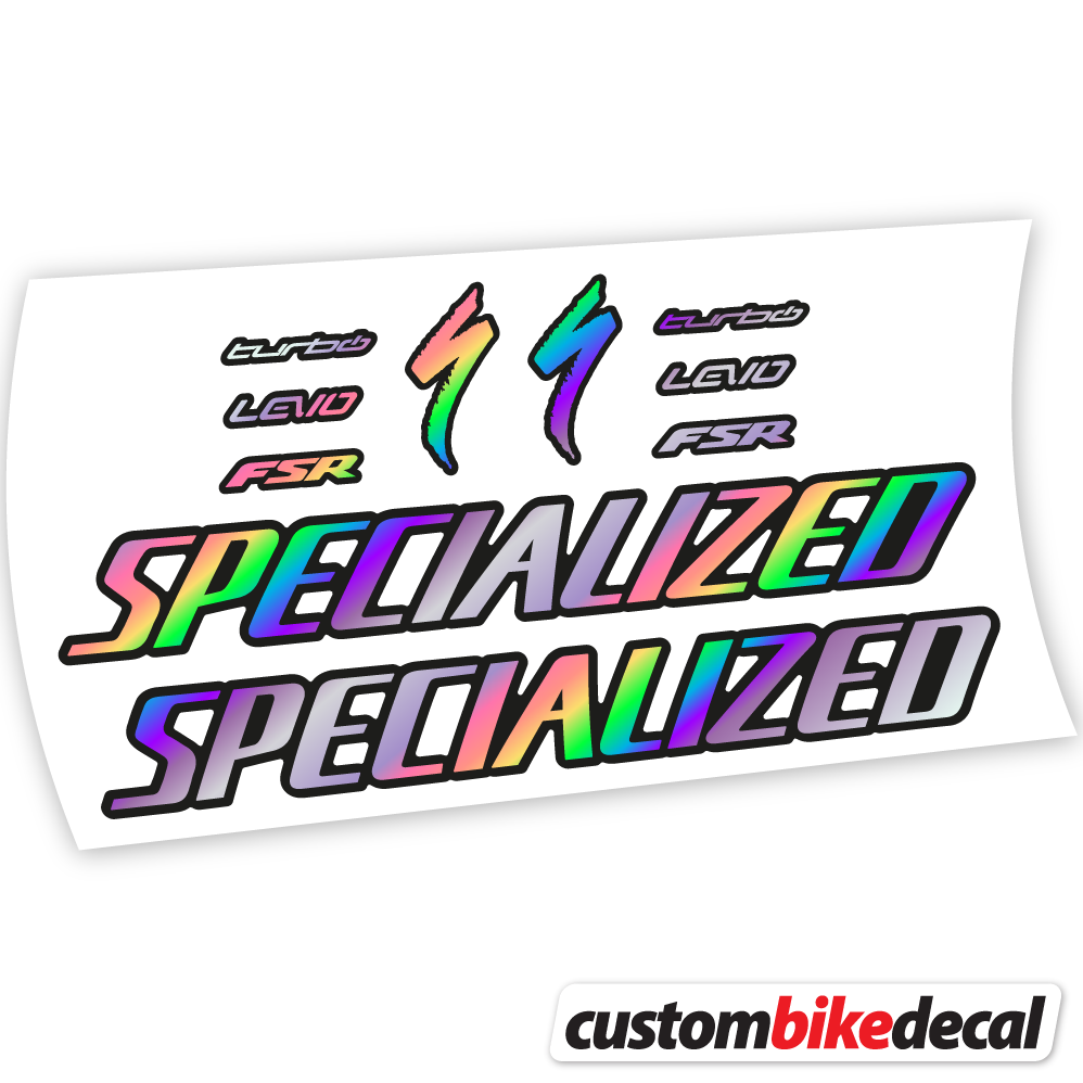 Adesivi Telaio Specialized Turbo Levo Comp 2021 in vinile - Olografico