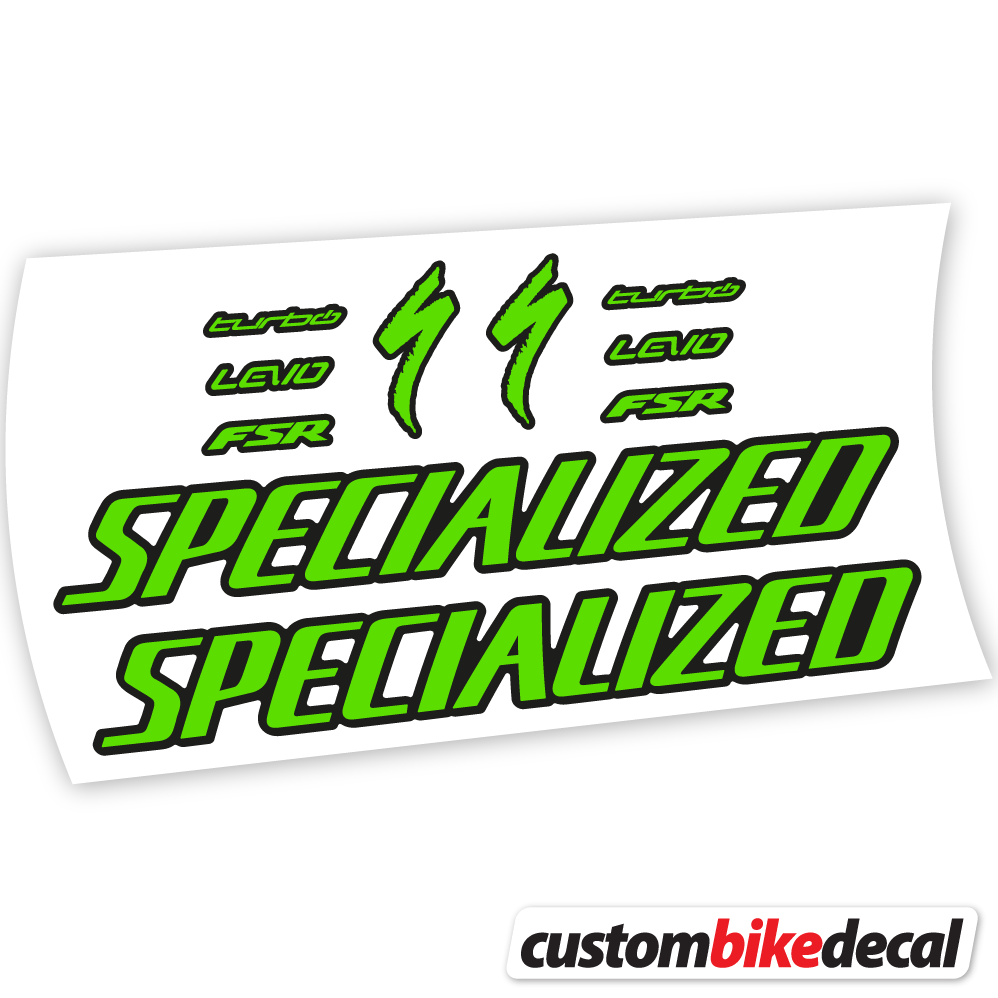 Adesivi Telaio Specialized Turbo Levo Comp 2021 in vinile - Verde Mela