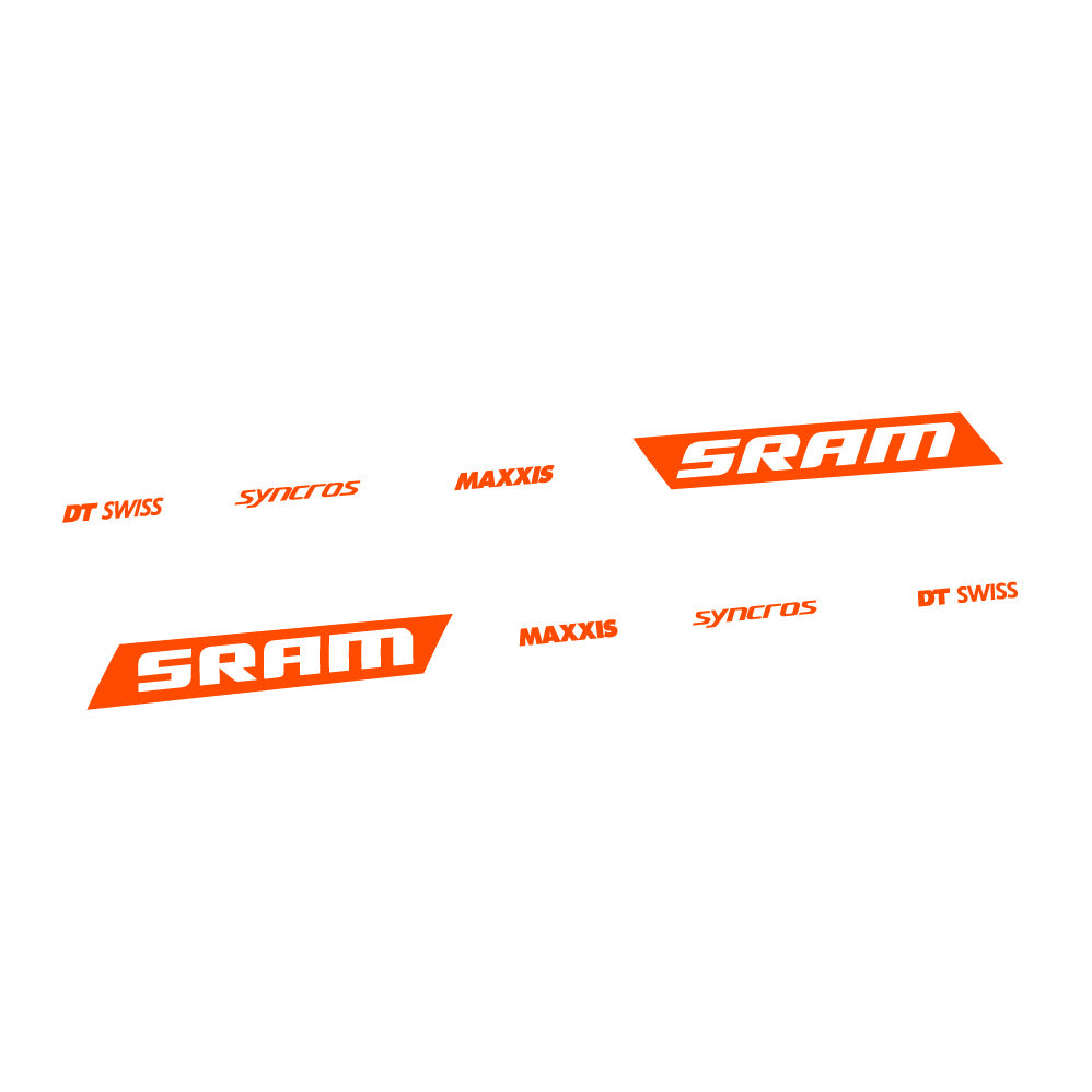 Adesivi Telaio Scott Spark RC WC Sram DT Swiss Maxxis Syncross carro posteriore in vinile