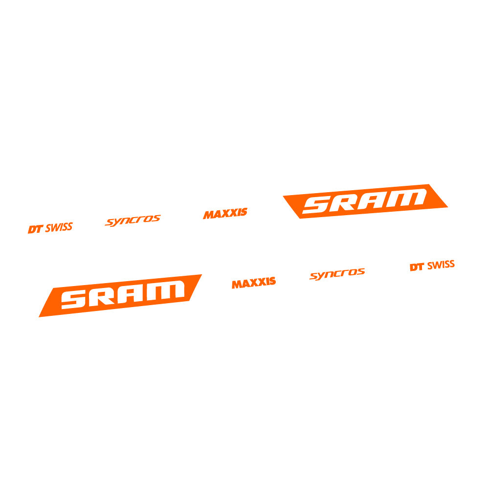 Adesivi Telaio Scott Spark RC WC Sram DT Swiss Maxxis Syncross carro posteriore in vinile