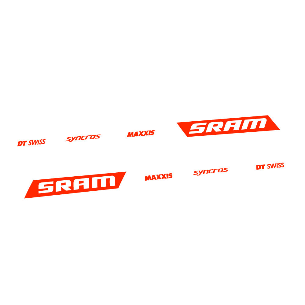 Adesivi Telaio Scott Spark RC WC Sram DT Swiss Maxxis Syncross carro posteriore in vinile