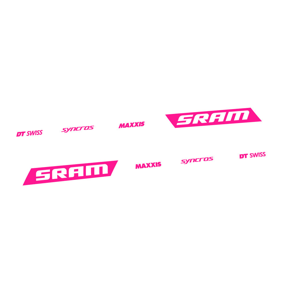 Adesivi Telaio Scott Spark RC WC Sram DT Swiss Maxxis Syncross carro posteriore in vinile