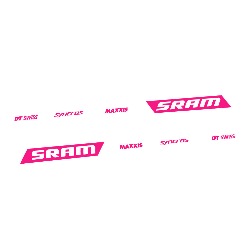 Adesivi Telaio Scott Spark RC WC Sram DT Swiss Maxxis Syncross carro posteriore in vinile