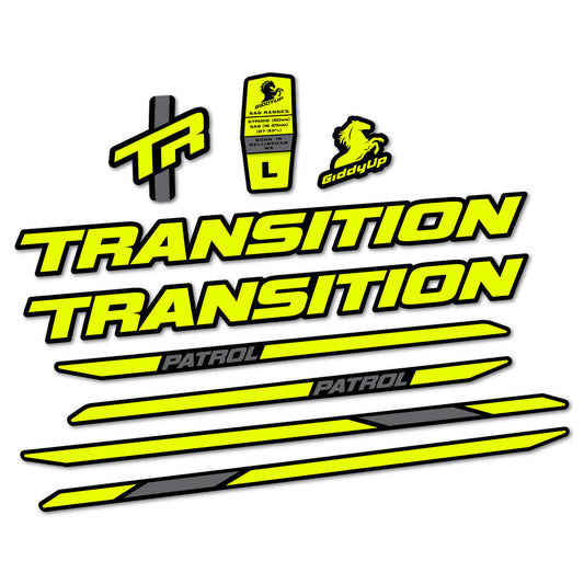 Adesivi Telaio Transition Patrol Carbon 2025-2026 in vinile